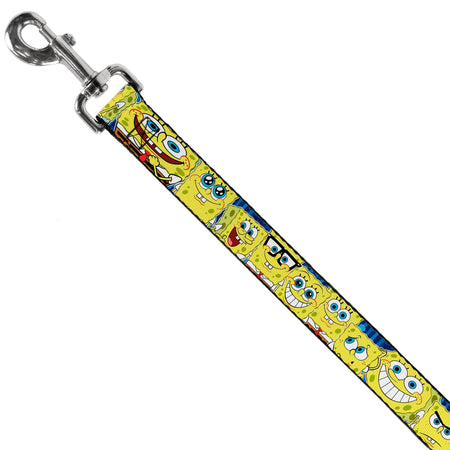 SpongeBob SquarePants Dog Leash Expressions Stripe Blue - Paramount Shop