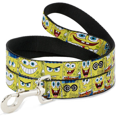 SpongeBob SquarePants Dog Leash Expressions Stripe Blue - Paramount Shop