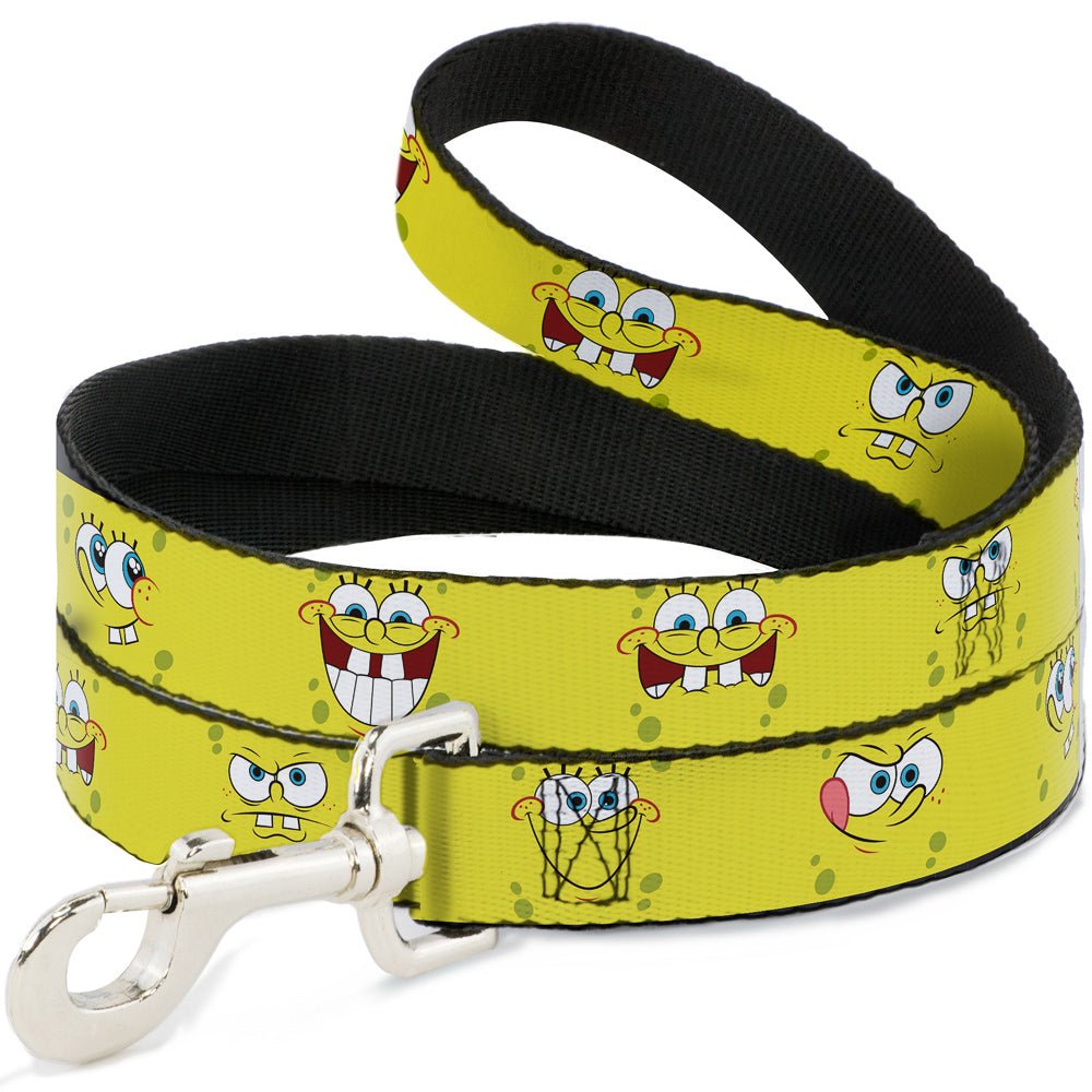 SpongeBob SquarePants Dog Leash Expressions Yellow Durable - Paramount Shop