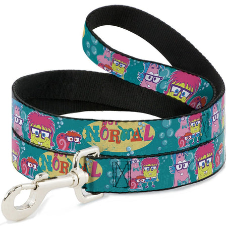 SpongeBob SquarePants Dog Leash Patrick, SpongeBob & Gary Not Normal Aqua - Paramount Shop