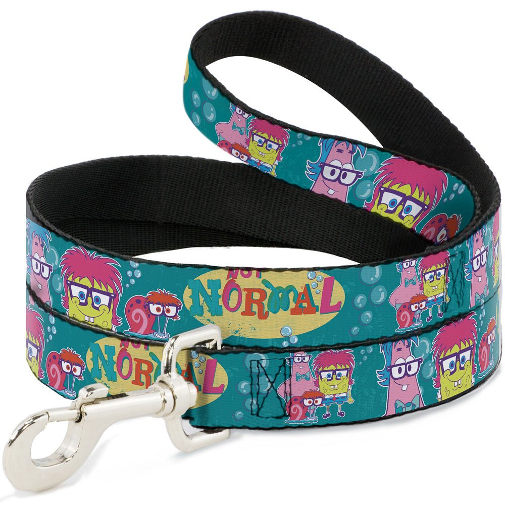 SpongeBob SquarePants Dog Leash Patrick, SpongeBob & Gary Not Normal Aqua - Paramount Shop