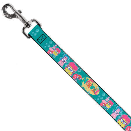 SpongeBob SquarePants Dog Leash Patrick, SpongeBob & Gary Not Normal Aqua - Paramount Shop