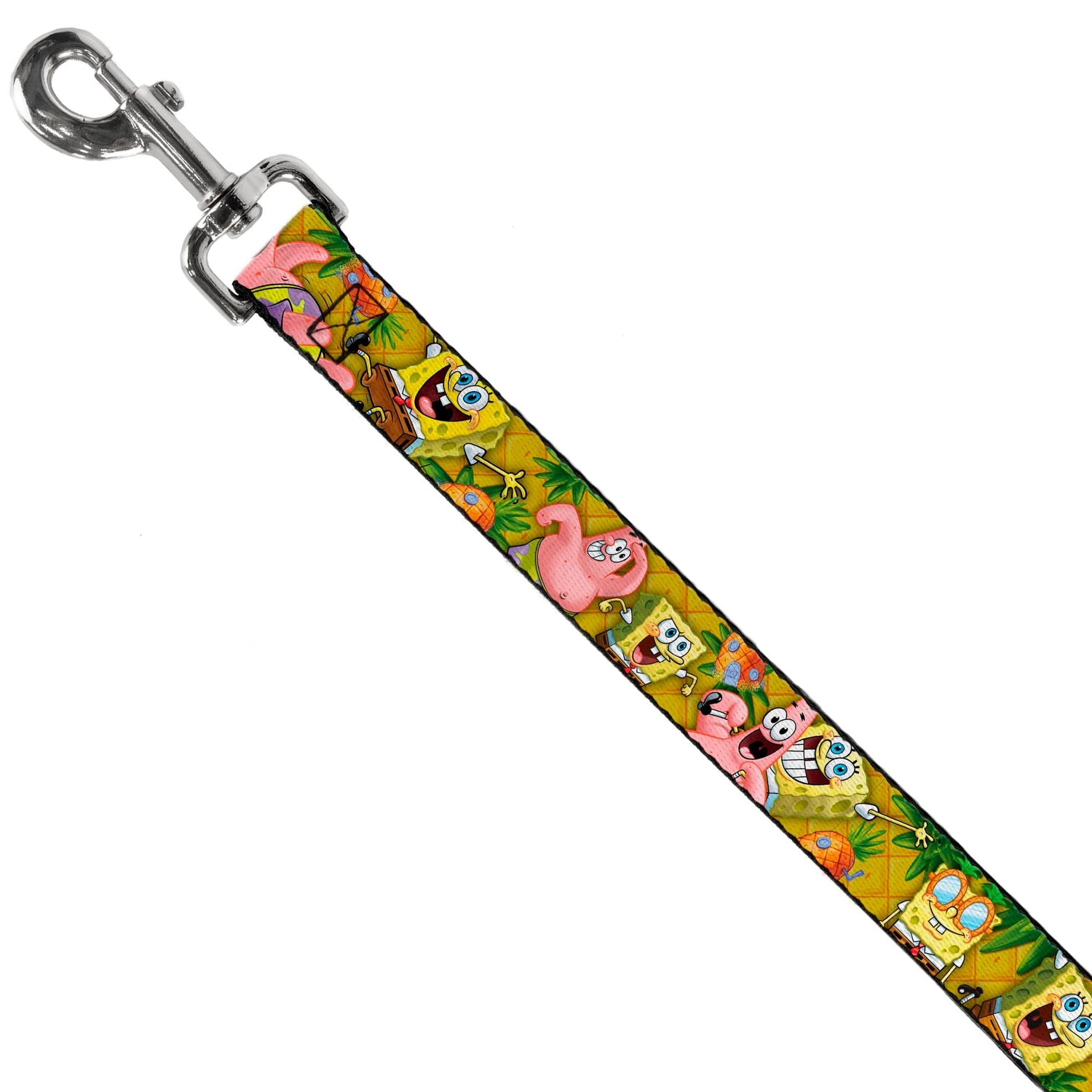 SpongeBob SquarePants Dog Leash SpongeBob & Patrick Poses Pineapple Gold - Paramount Shop