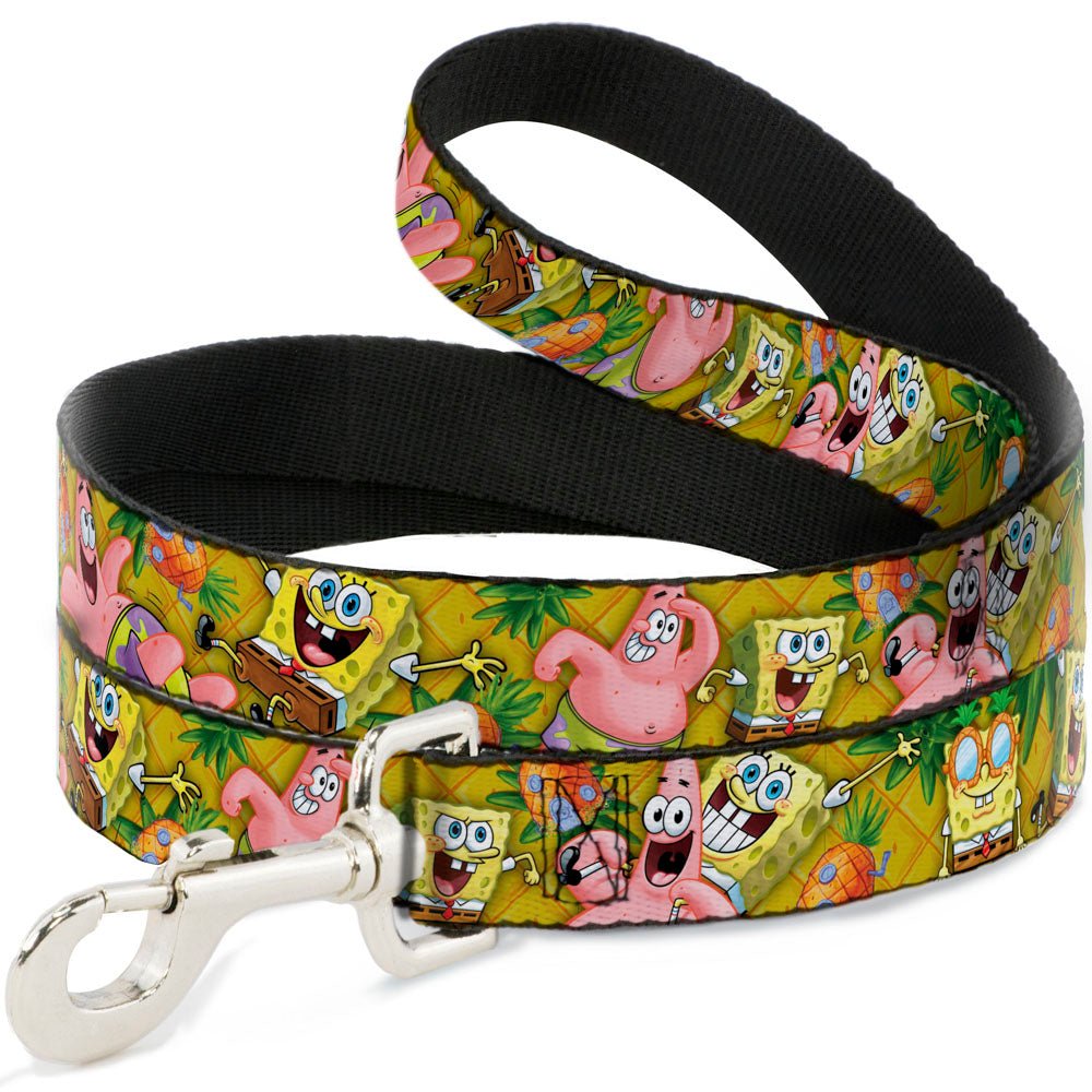 SpongeBob SquarePants Dog Leash SpongeBob & Patrick Poses Pineapple Gold - Paramount Shop