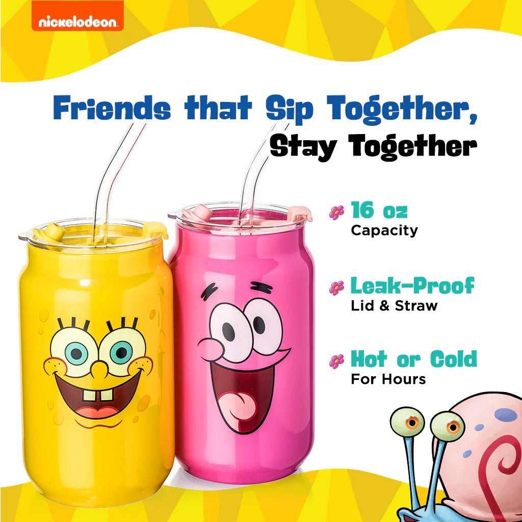 SpongeBob SquarePants Drinking Glasses - SpongeBob & Patrick - Paramount Shop