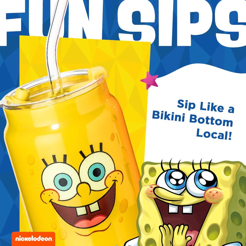 SpongeBob SquarePants Drinking Glasses - SpongeBob & Patrick - Paramount Shop