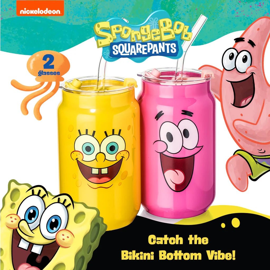 SpongeBob SquarePants Drinking Glasses - SpongeBob & Patrick - Paramount Shop