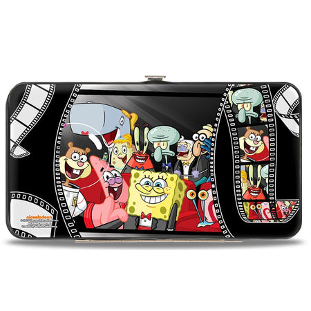 SpongeBob SquarePants Hinged Wallet Group on Red Carpet Film Strip Vegan Leather - Paramount Shop