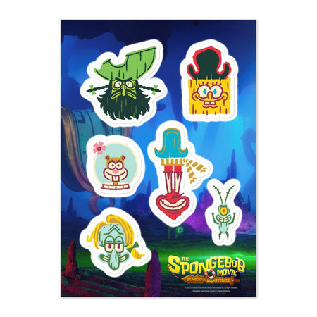 SpongeBob SquarePants Icons Sticker Sheet - Paramount Shop