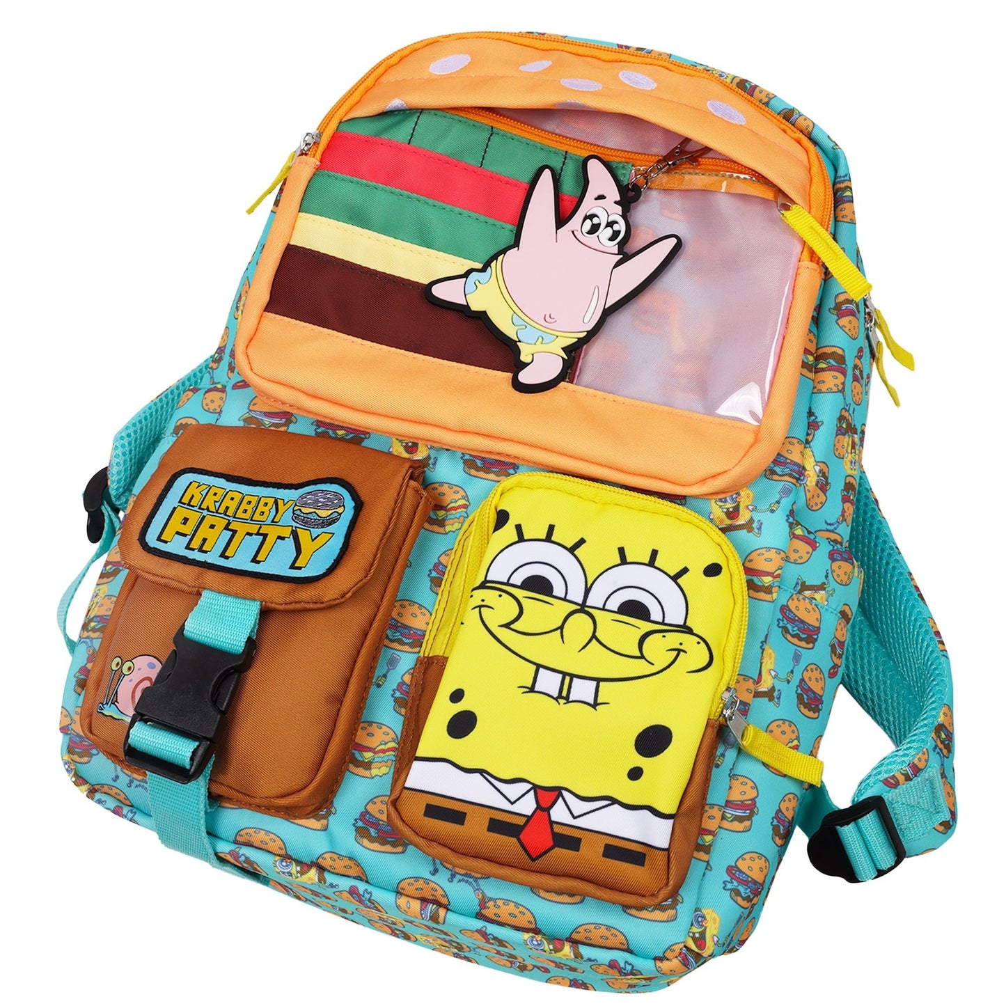 SpongeBob SquarePants Krabby Patty Peekaboo Backpack - Paramount Shop