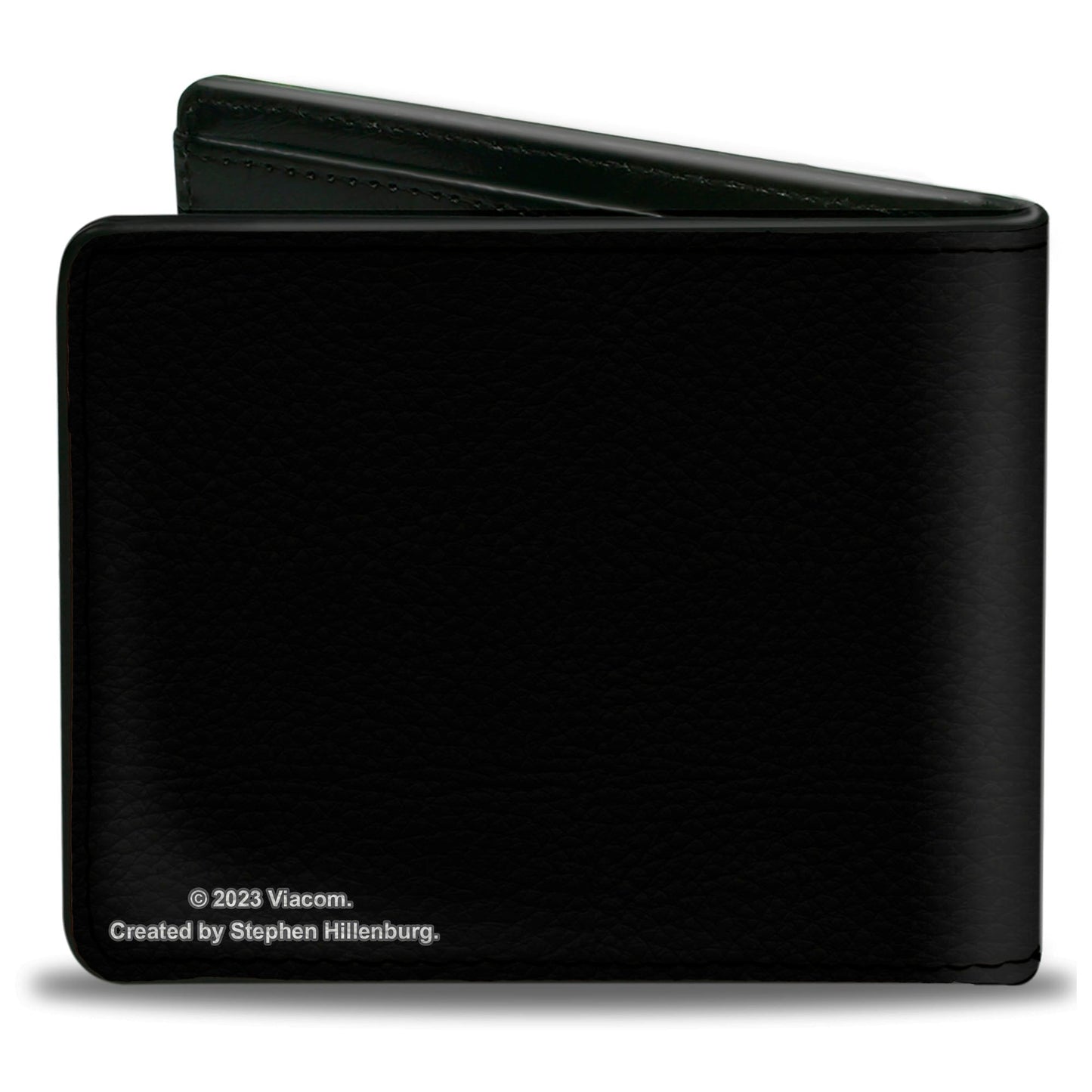SpongeBob SquarePants Logo Bi - Fold Wallet Title Logo Vegan Leather Black/Yellow - Paramount Shop