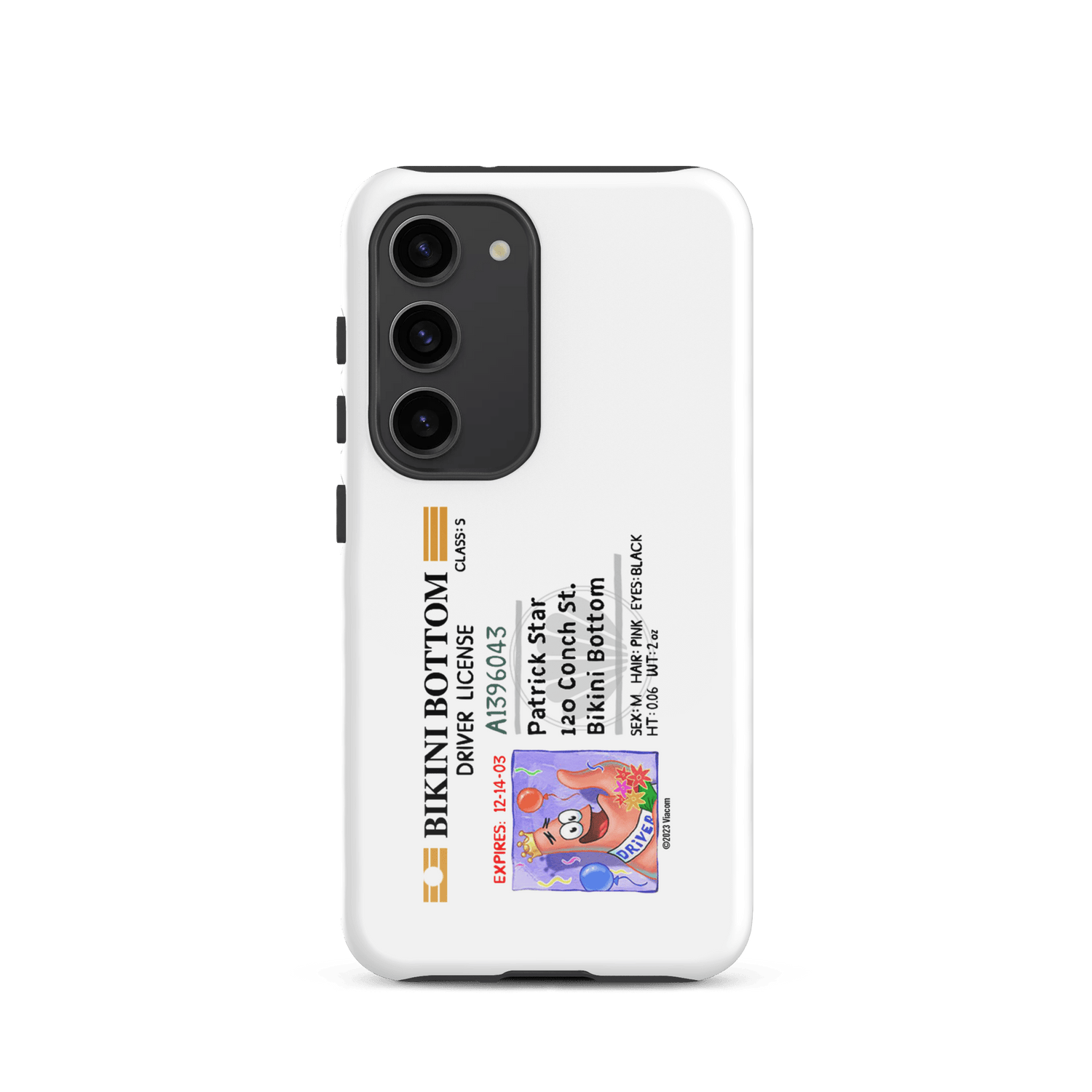 SpongeBob SquarePants Patrick Driver's License Tough Phone Case - Samsung - Paramount Shop