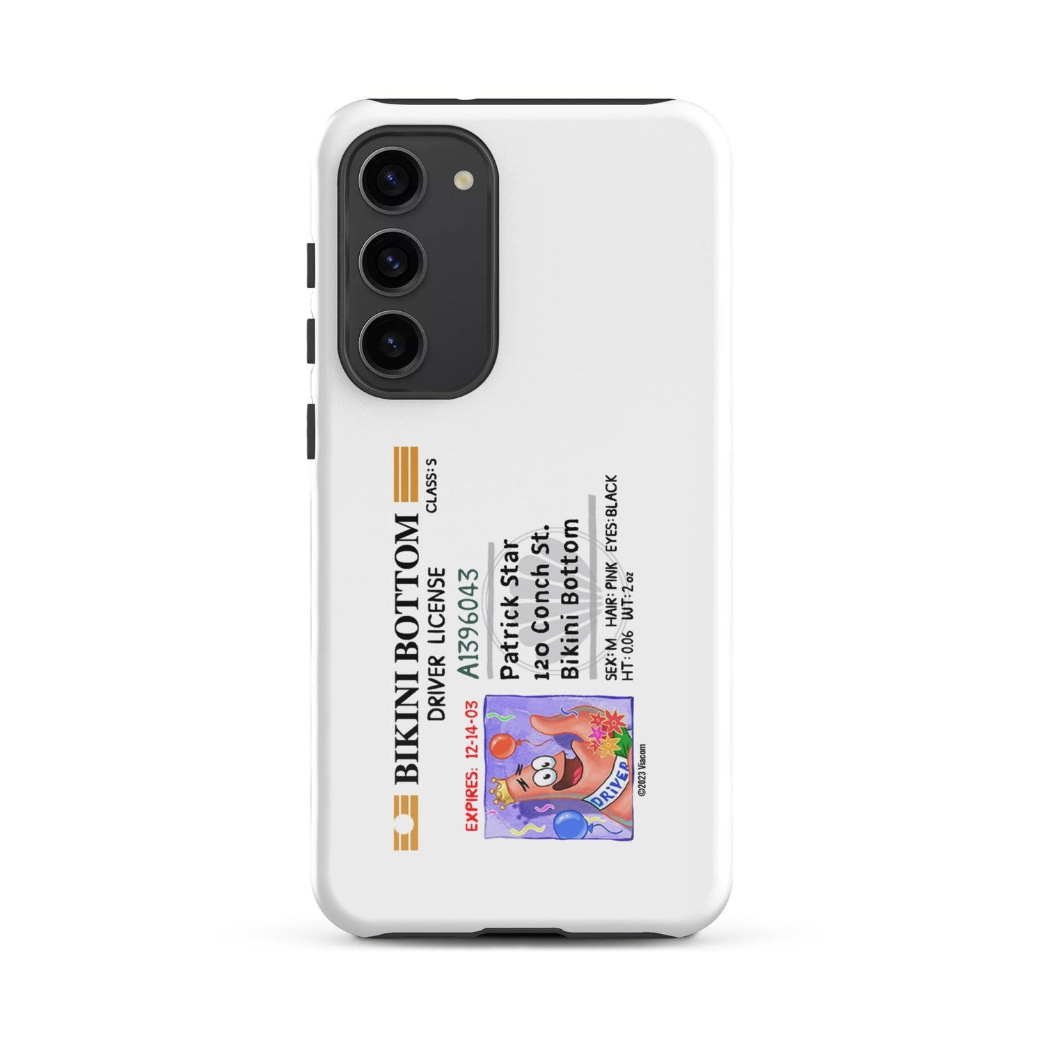 SpongeBob SquarePants Patrick Driver's License Tough Phone Case - Samsung - Paramount Shop