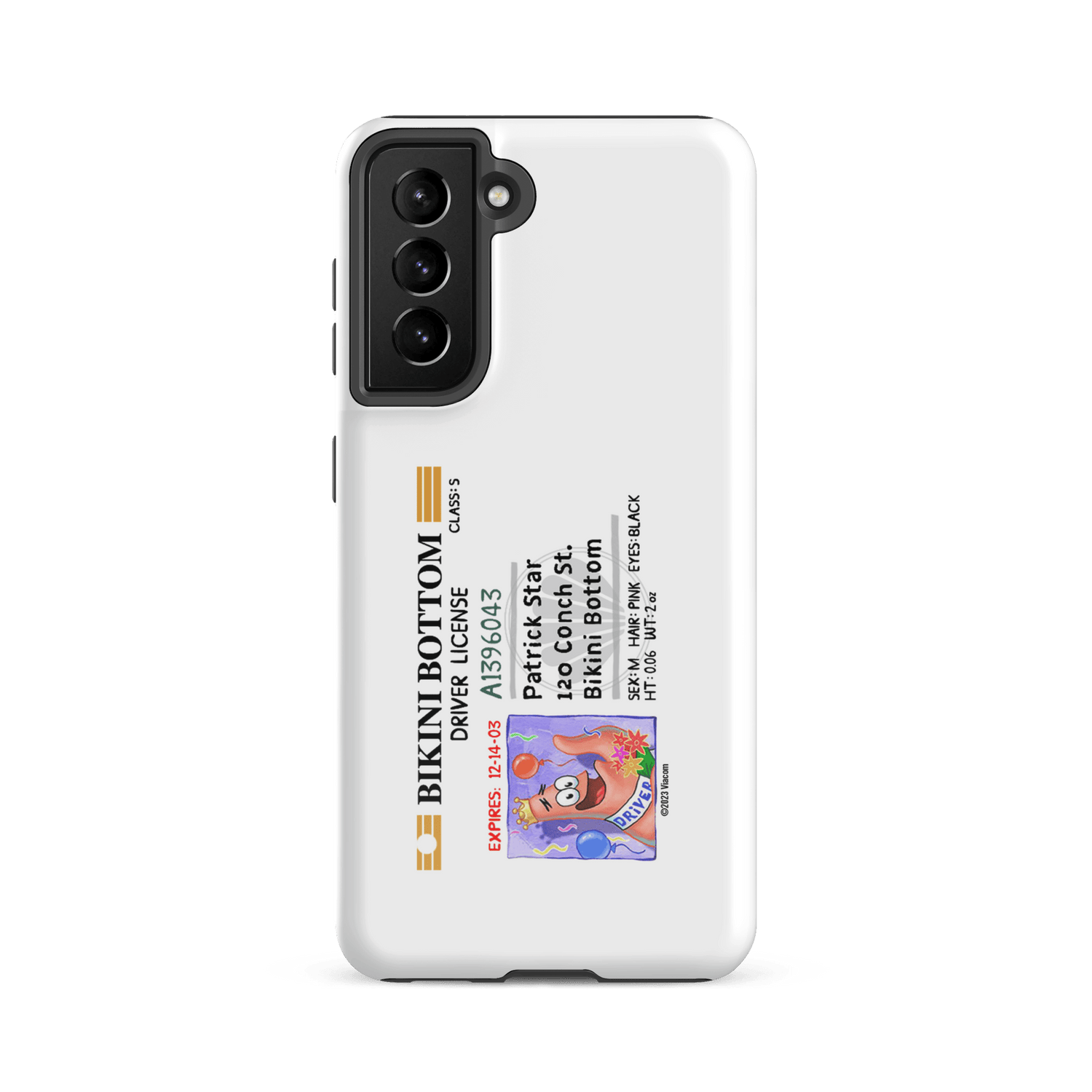 SpongeBob SquarePants Patrick Driver's License Tough Phone Case - Samsung - Paramount Shop