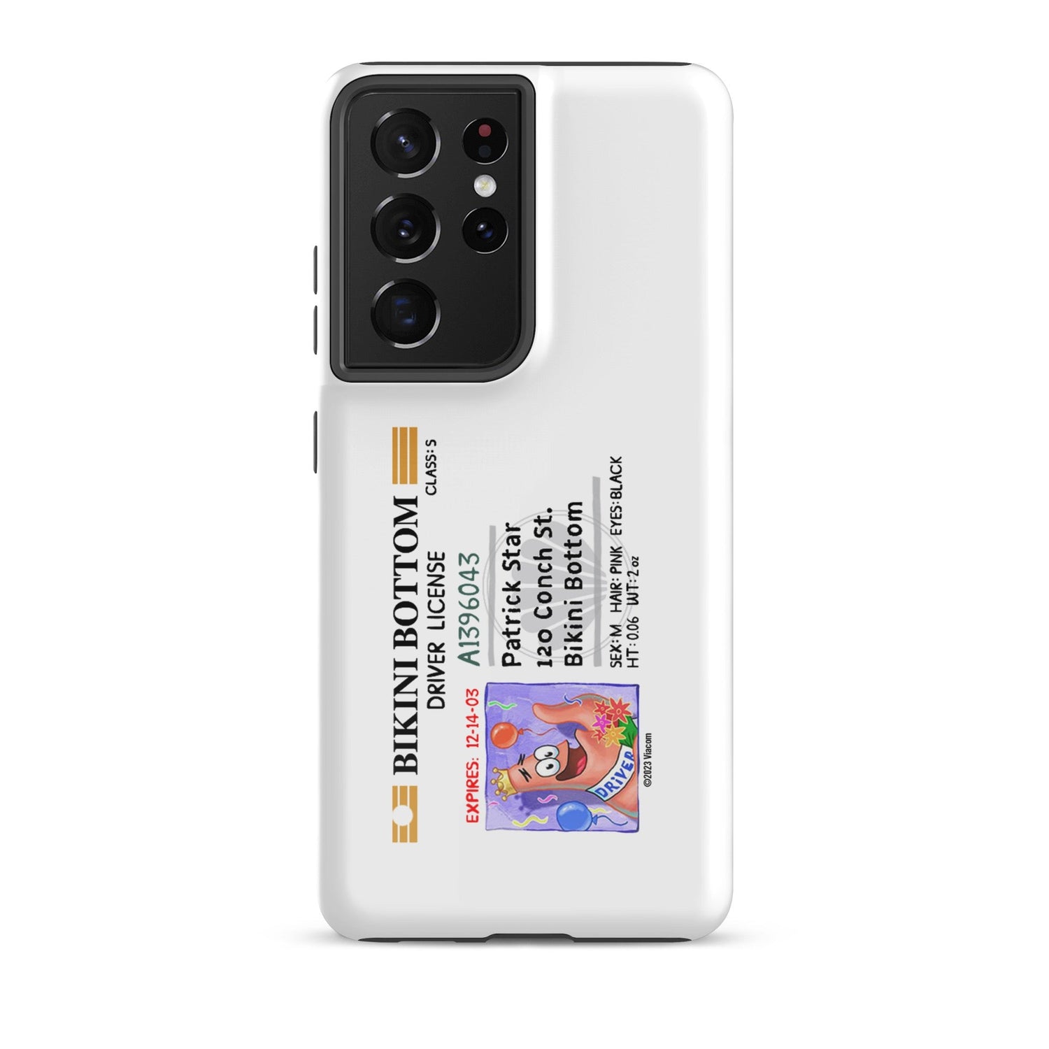 SpongeBob SquarePants Patrick Driver's License Tough Phone Case - Samsung - Paramount Shop