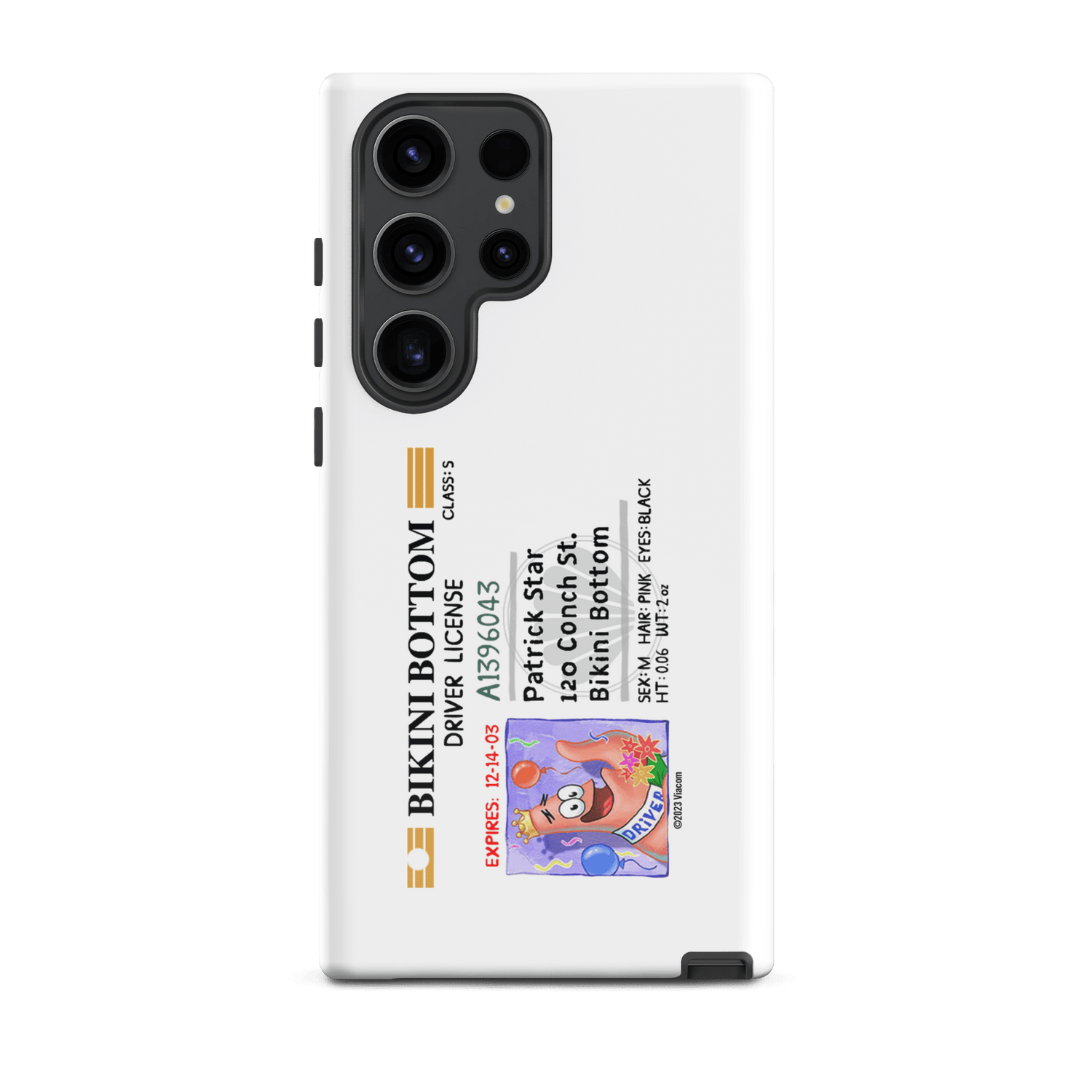 SpongeBob SquarePants Patrick Driver's License Tough Phone Case - Samsung - Paramount Shop