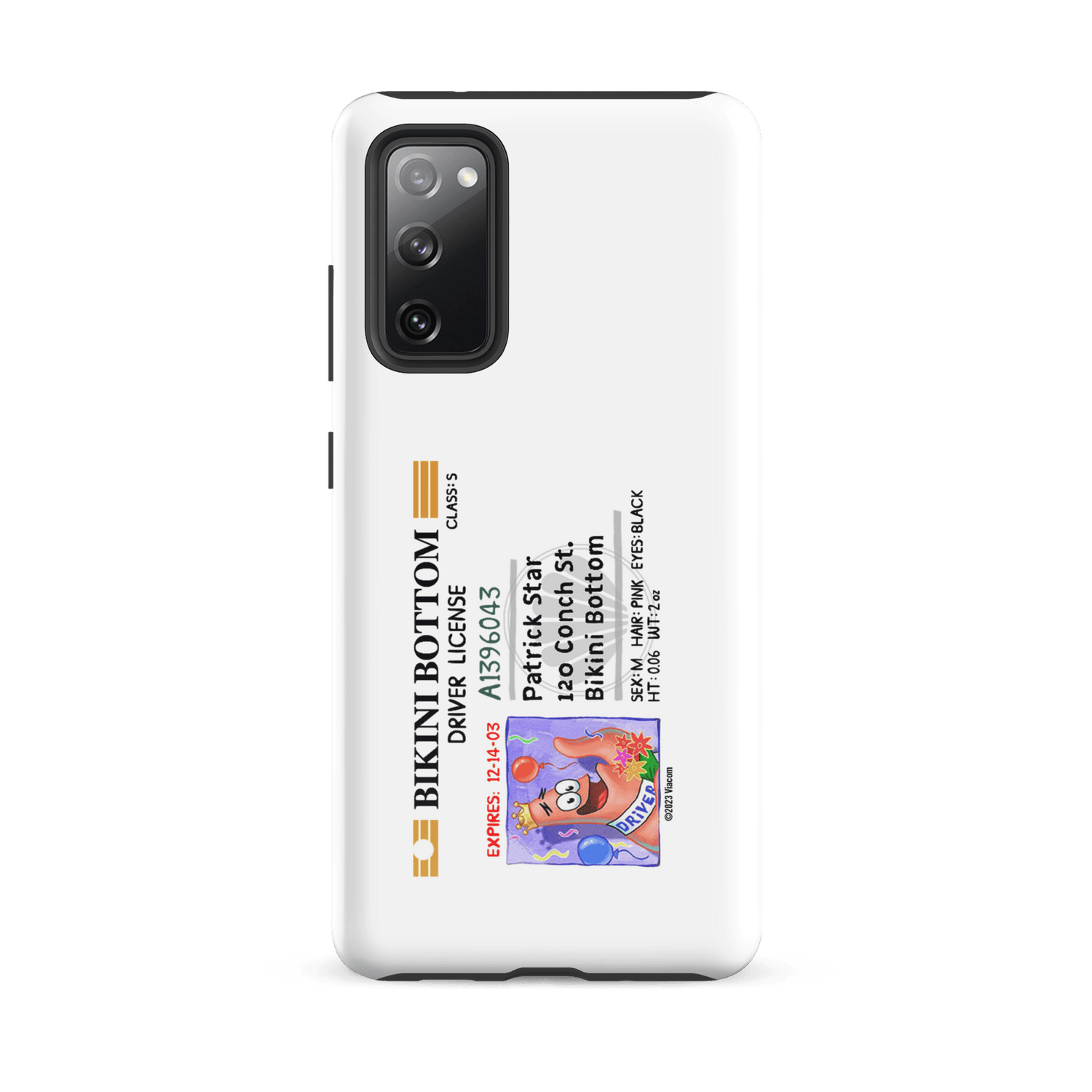 SpongeBob SquarePants Patrick Driver's License Tough Phone Case - Samsung - Paramount Shop