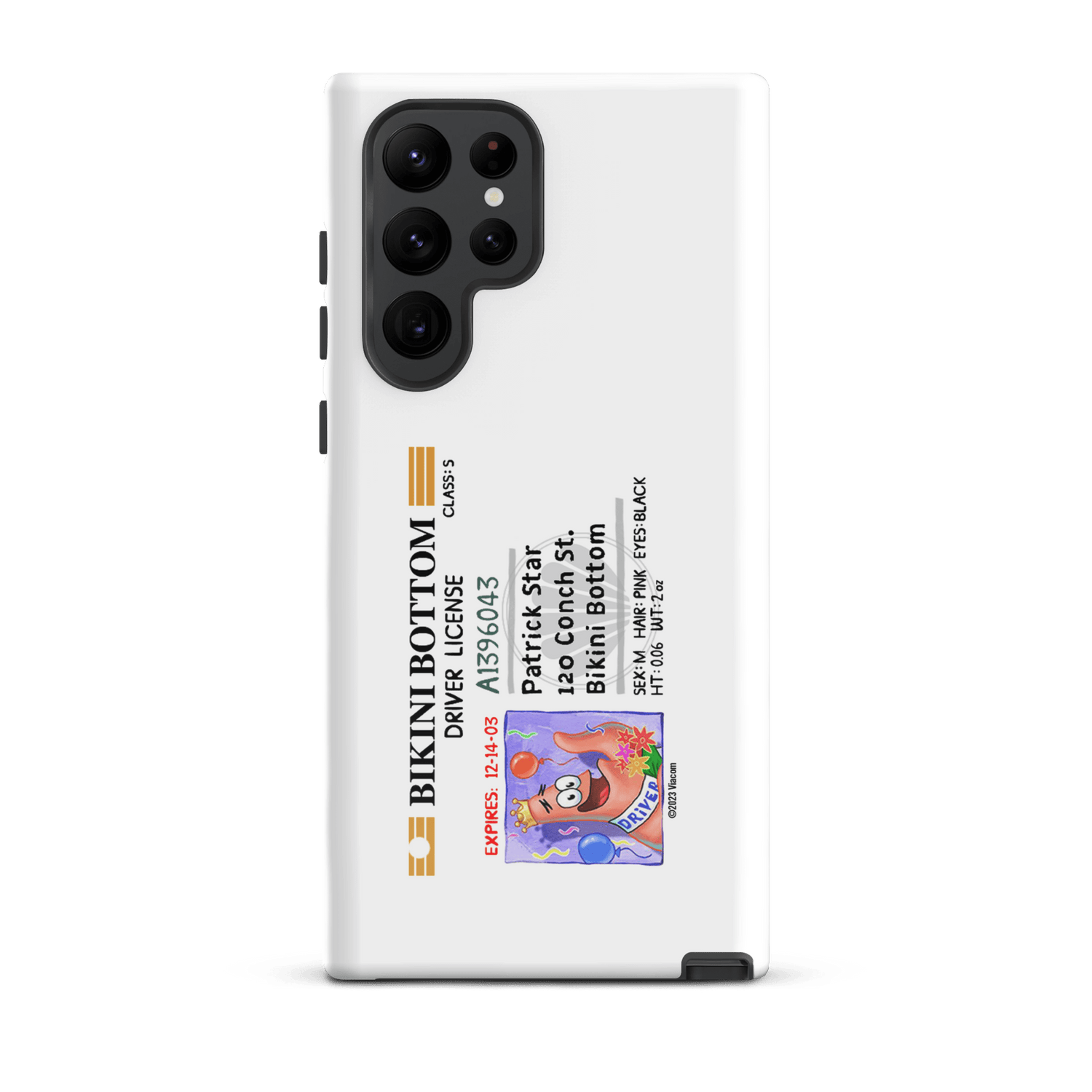 SpongeBob SquarePants Patrick Driver's License Tough Phone Case - Samsung - Paramount Shop