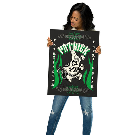 SpongeBob SquarePants Patrick Punk Rock Premium Poster - Paramount Shop