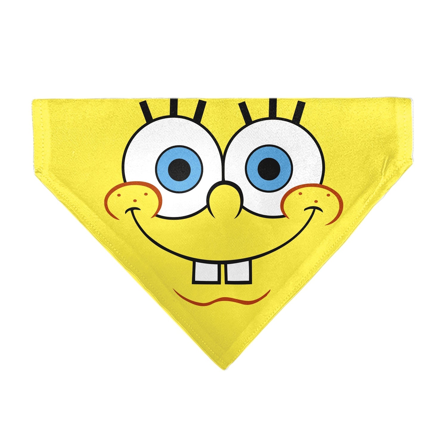 SpongeBob SquarePants Pet Bandana Face Close - Up Over - the - Collar Double - Sided Yellow - Paramount Shop