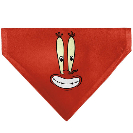 SpongeBob SquarePants Pet Bandana Mr. Krabs Close - Up Red Over - the - Collar - Paramount Shop