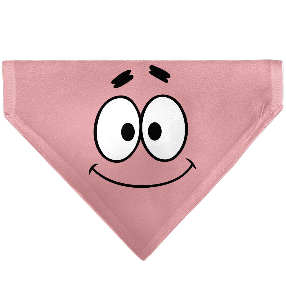 SpongeBob SquarePants Pet Bandana Patrick Star Close - Up Collar Slip Double - Sided Print Pink - Paramount Shop