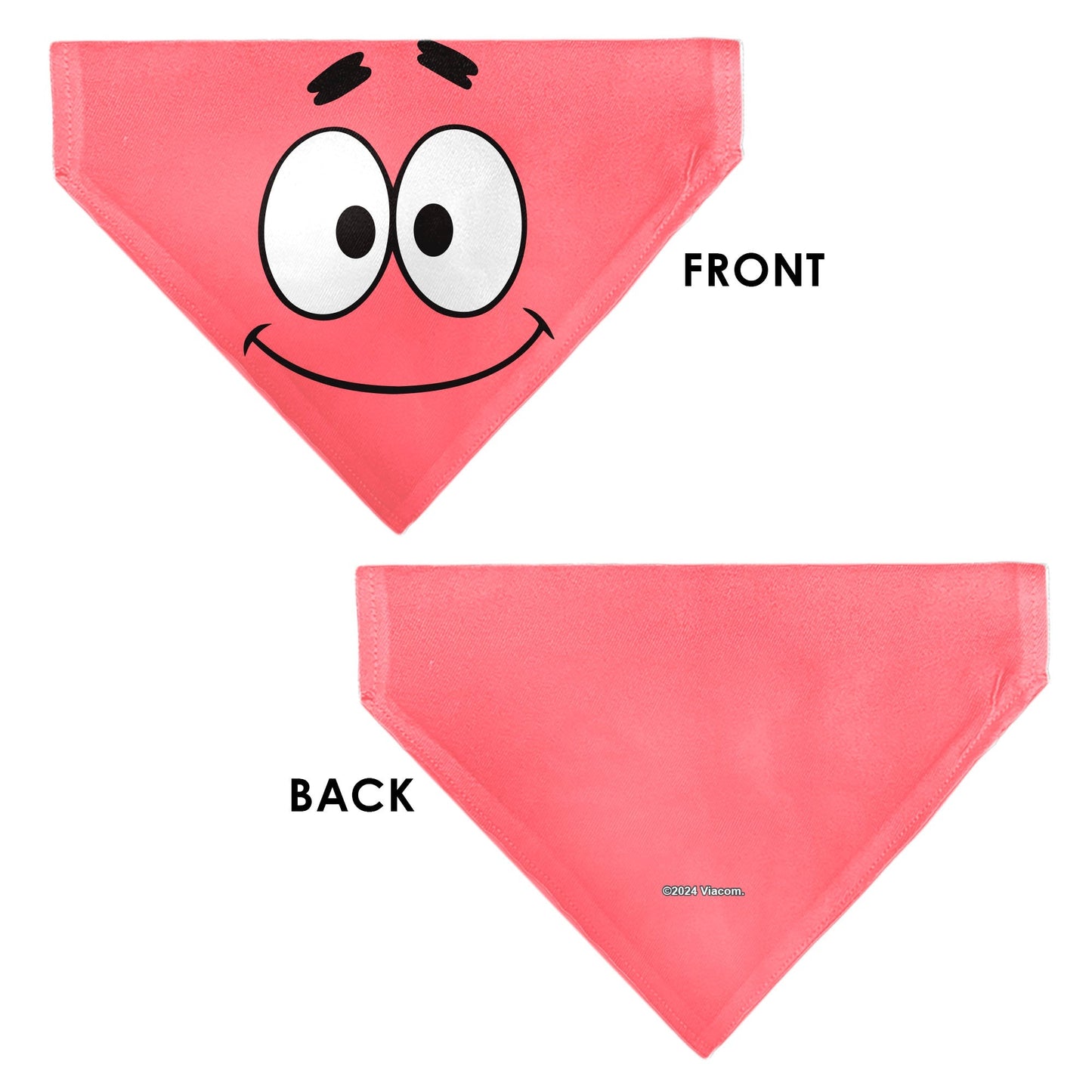 SpongeBob SquarePants Pet Bandana Patrick Star Face Close - Up Pink - Paramount Shop
