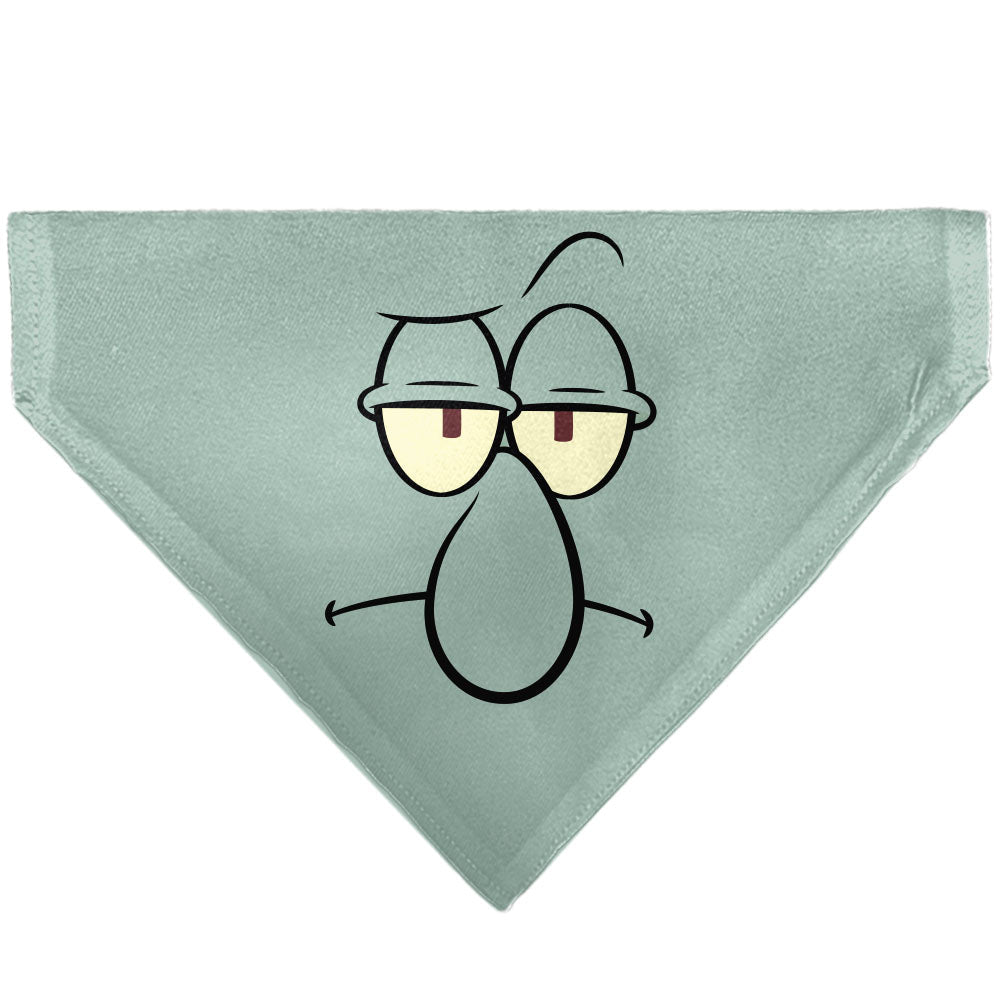 SpongeBob SquarePants Pet Bandana Squidward Close - Up Over the Collar Blue - Paramount Shop