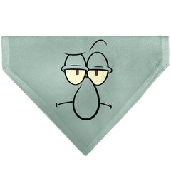 SpongeBob SquarePants Pet Bandana Squidward Close-Up Over the Collar Blue