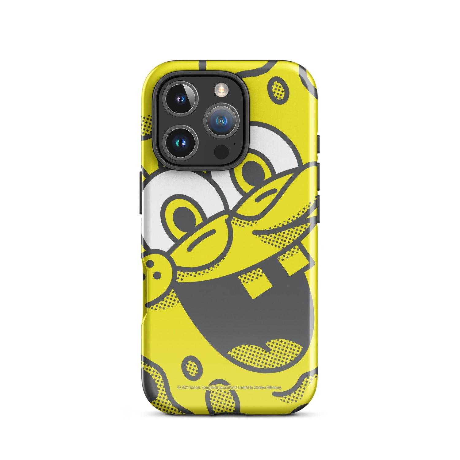 Flat view of the rugged bumper protection framing the case