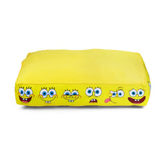 SpongeBob SquarePants Rectangle Pet Bed Expressions Yellow Ultra Plush