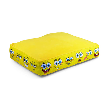 SpongeBob SquarePants Rectangle Pet Bed Expressions Yellow Ultra Plush - Paramount Shop