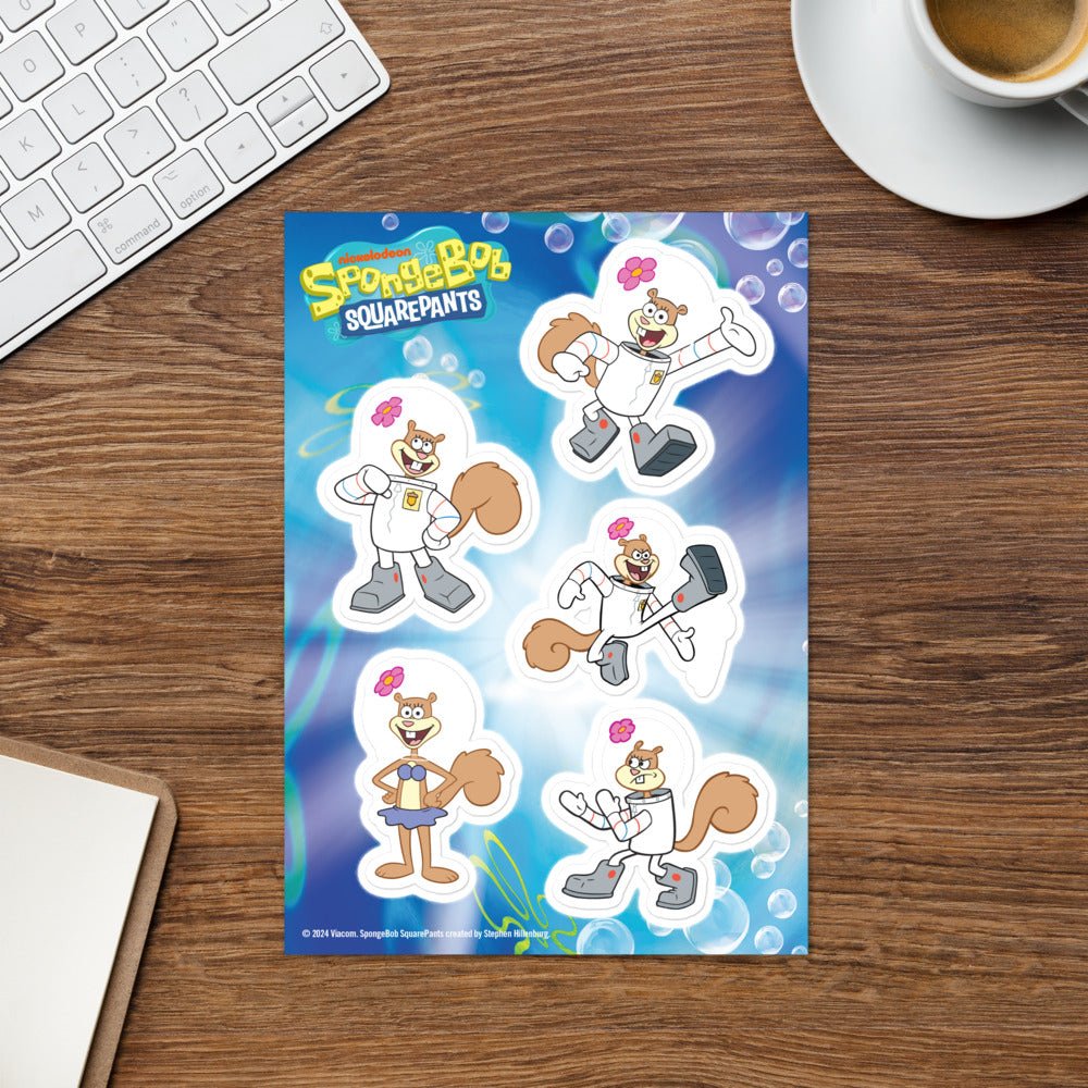 SpongeBob SquarePants Sandy Sticker Sheet – Paramount Shop