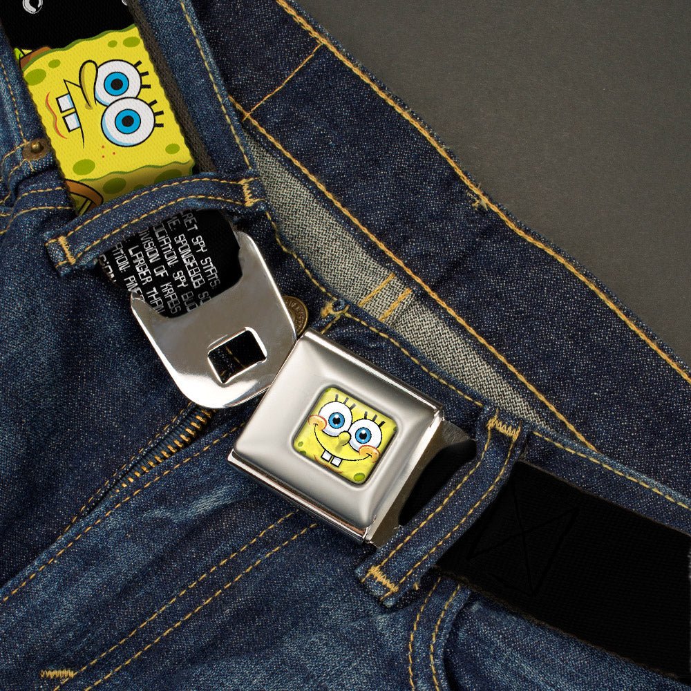 SpongeBob SquarePants Seatbelt Belt SpongeBob 3D Face Patrick Starfish Masters of Disguise Full Color - Paramount Shop