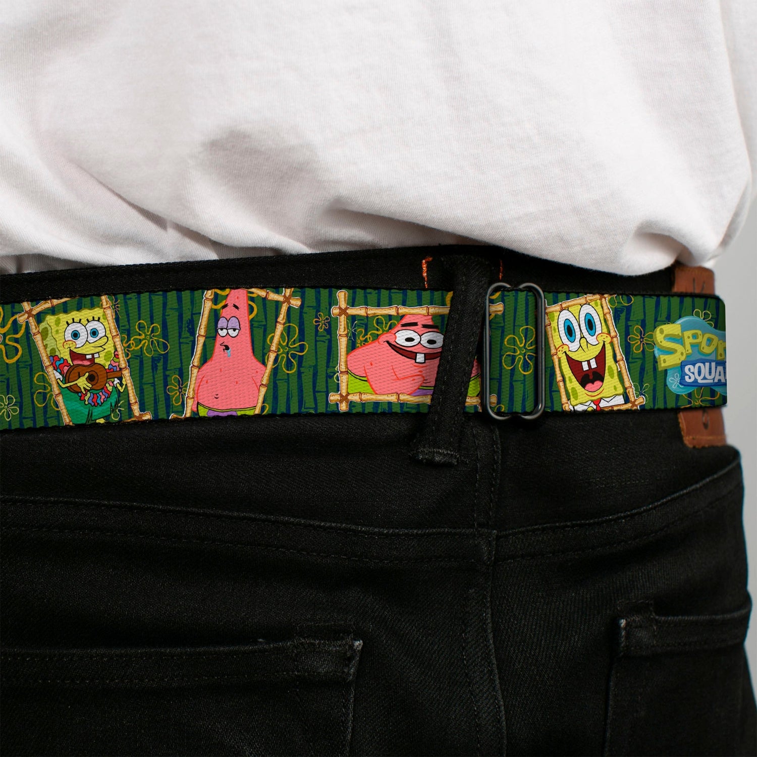 SpongeBob SquarePants Seatbelt Belt SpongeBob Face Close - Up Full Color Design - Paramount Shop