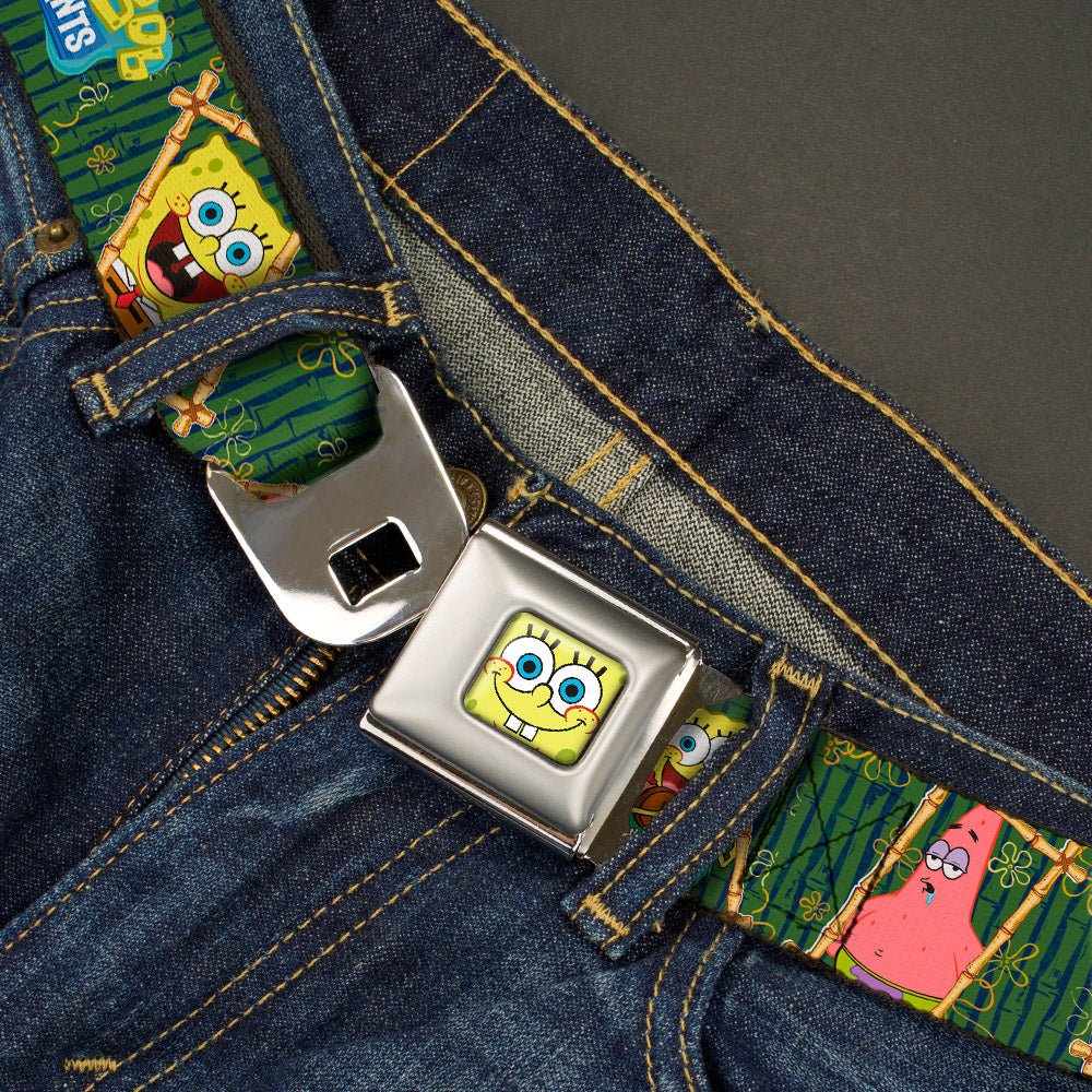 SpongeBob SquarePants Seatbelt Belt SpongeBob Face Close - Up Full Color Design - Paramount Shop
