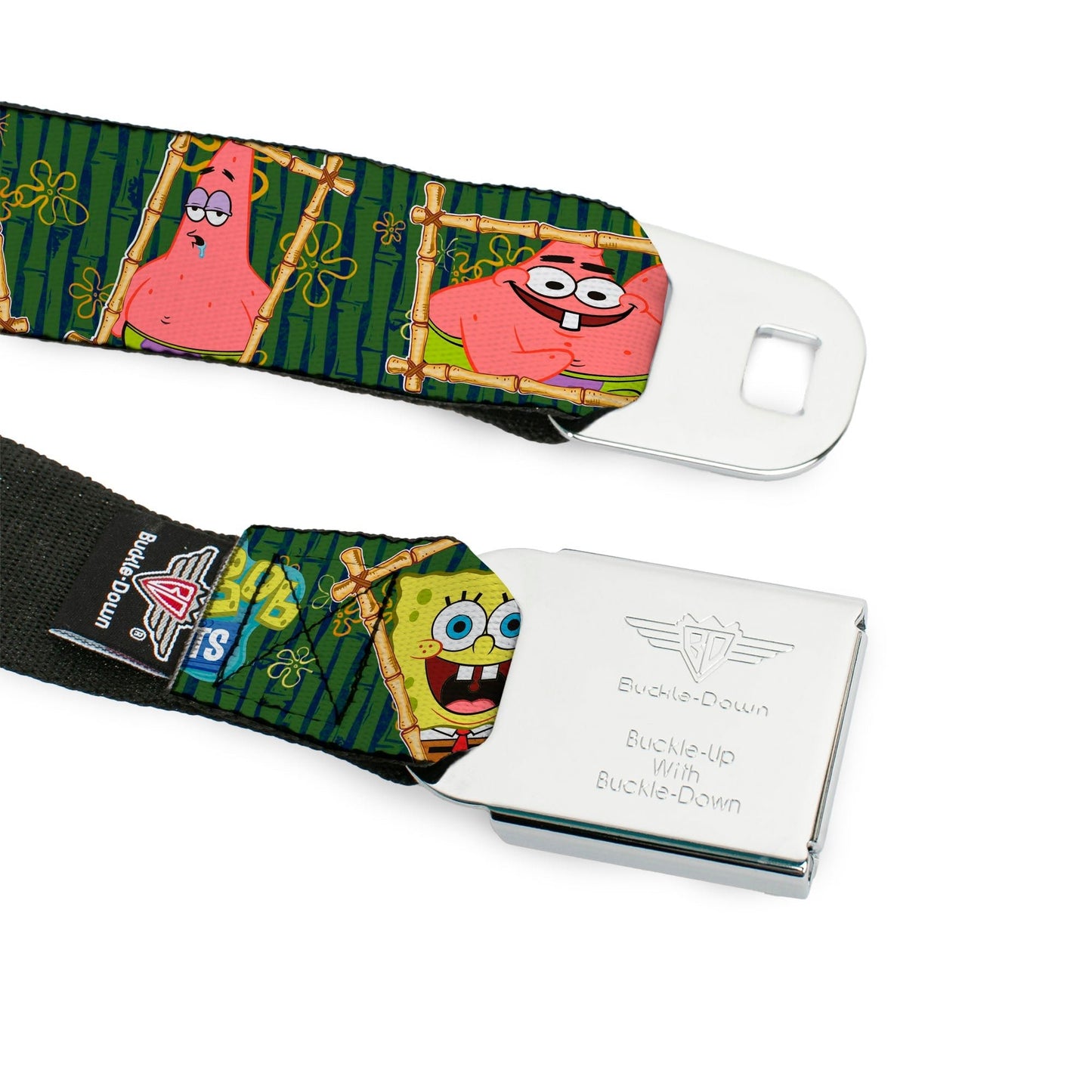 SpongeBob SquarePants Seatbelt Belt SpongeBob Face Close - Up Full Color Design - Paramount Shop