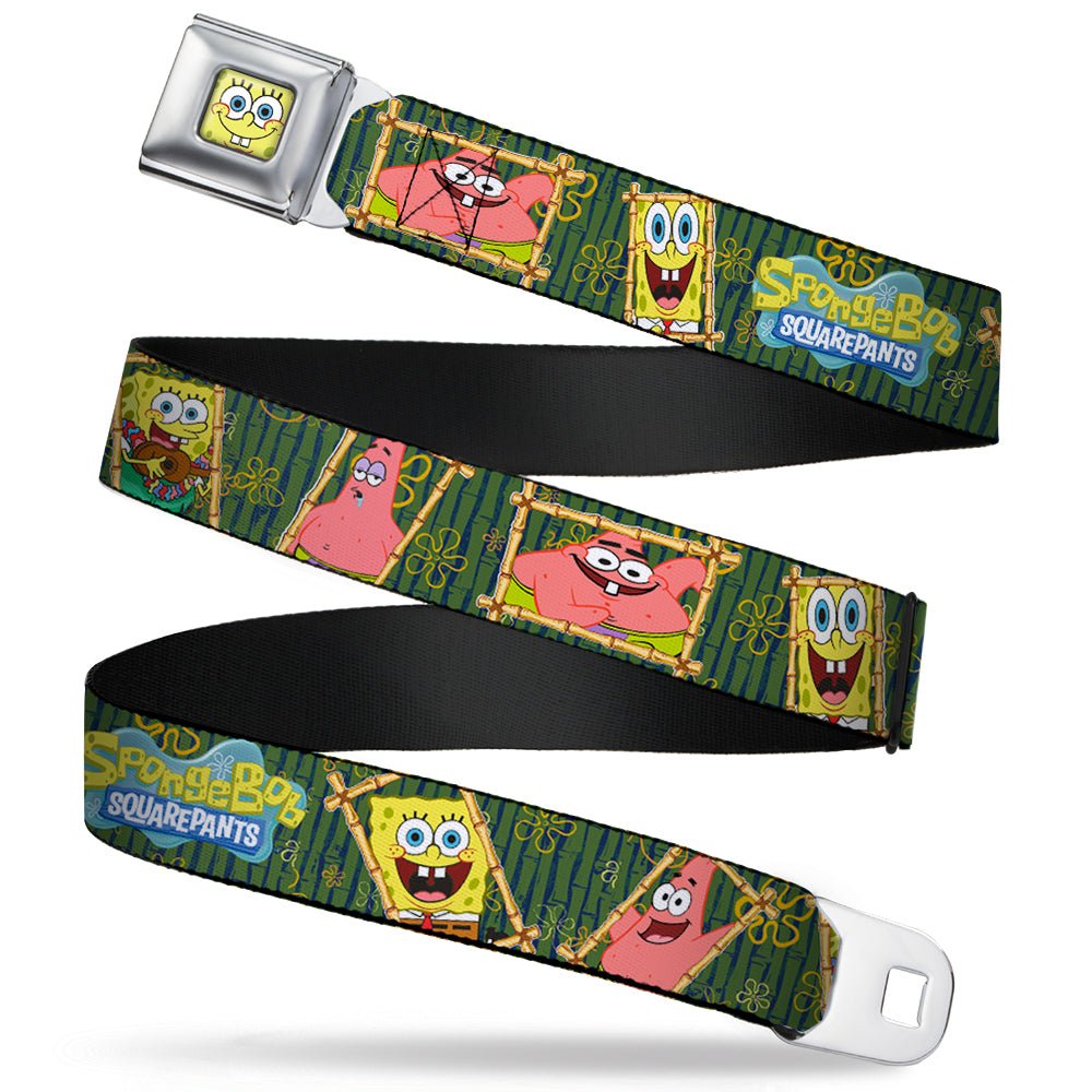 SpongeBob SquarePants Seatbelt Belt SpongeBob Face Close - Up Full Color Design - Paramount Shop