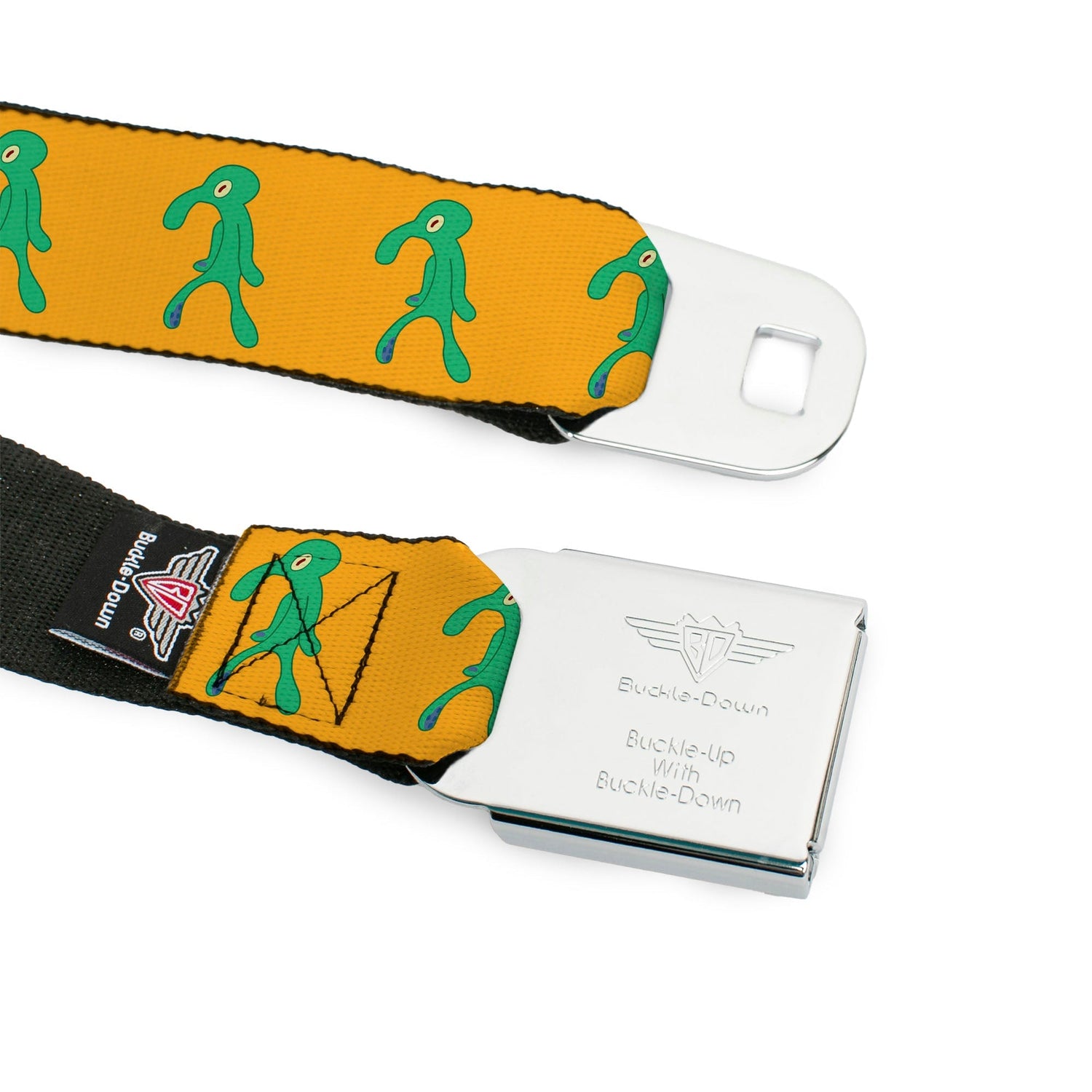 SpongeBob SquarePants Seatbelt Belt Squidward Bold and Brash Painting Black - Paramount Shop