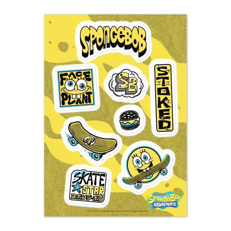 SpongeBob SquarePants Sk8 Sticker Sheet – Paramount Shop