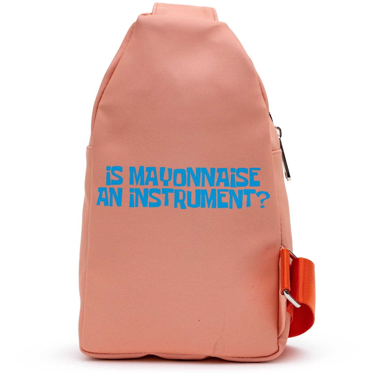 SpongeBob SquarePants Sling Bag Patrick Star Close Up Vegan Leather Salmon Orange - Paramount Shop