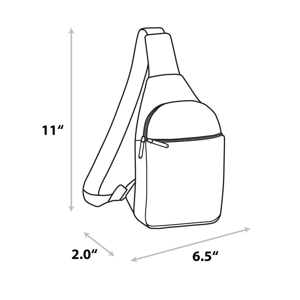 SpongeBob SquarePants Sling Bag Patrick Star Close Up Vegan Leather Salmon Orange - Paramount Shop