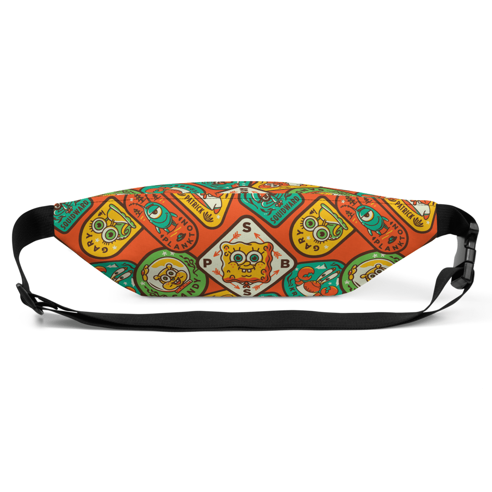SpongeBob SquarePants Sponge on the Run Badges Premium Fanny Pack - Paramount Shop