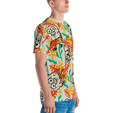 SpongeBob SquarePants Sponge on the Run Camp Coral Floral Unisex Short Sleeve T - Shirt - Paramount Shop