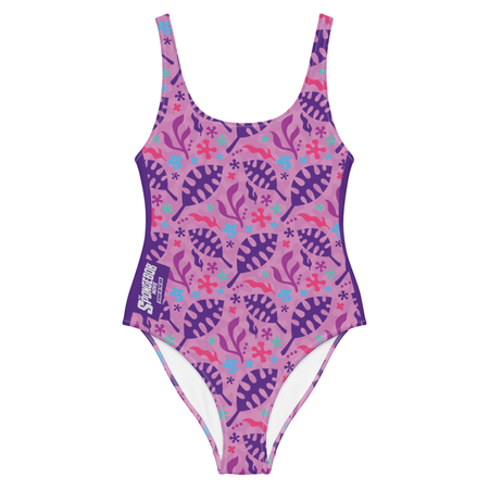 SpongeBob SquarePants Sponge on the Run Flower Power Women's One - Piece Swimsuit - Paramount Shop