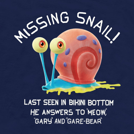 SpongeBob SquarePants Sponge on the Run Missing Snail Poster Adult Short Sleeve T - Shirt - Paramount Shop