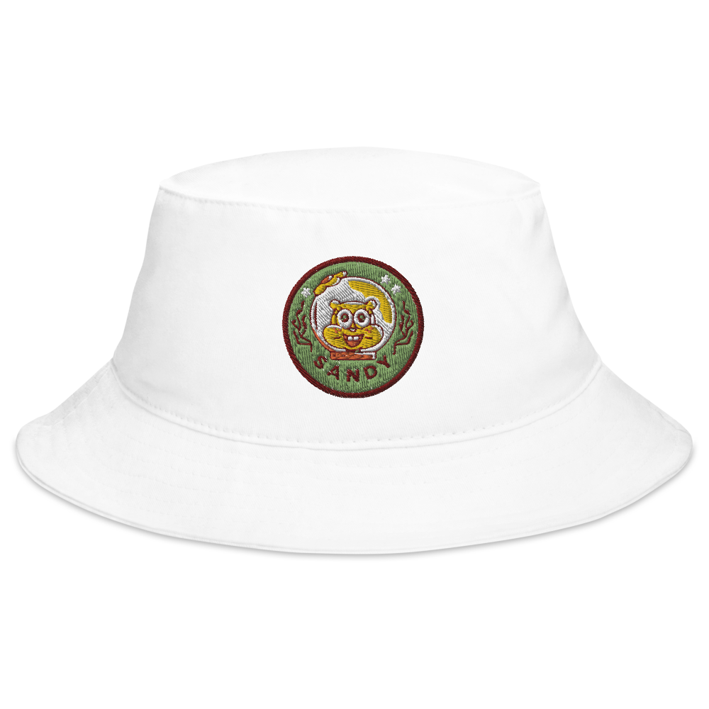 SpongeBob SquarePants Sponge on the Run Sandy Badge Flexfit Bucket Hat - Paramount Shop