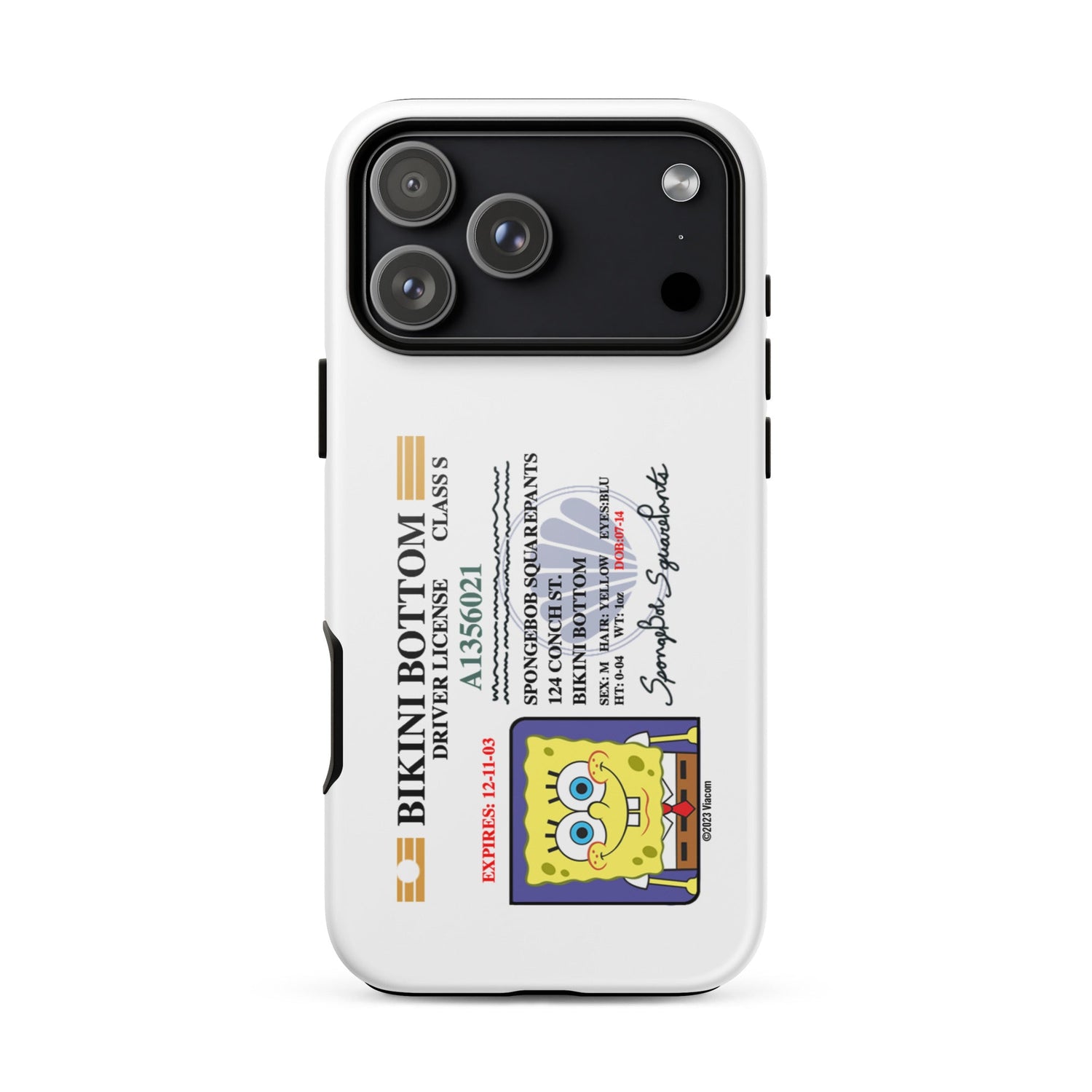 SpongeBob SquarePants SpongeBob Driver's License Tough Phone Case - iPhone - Paramount Shop