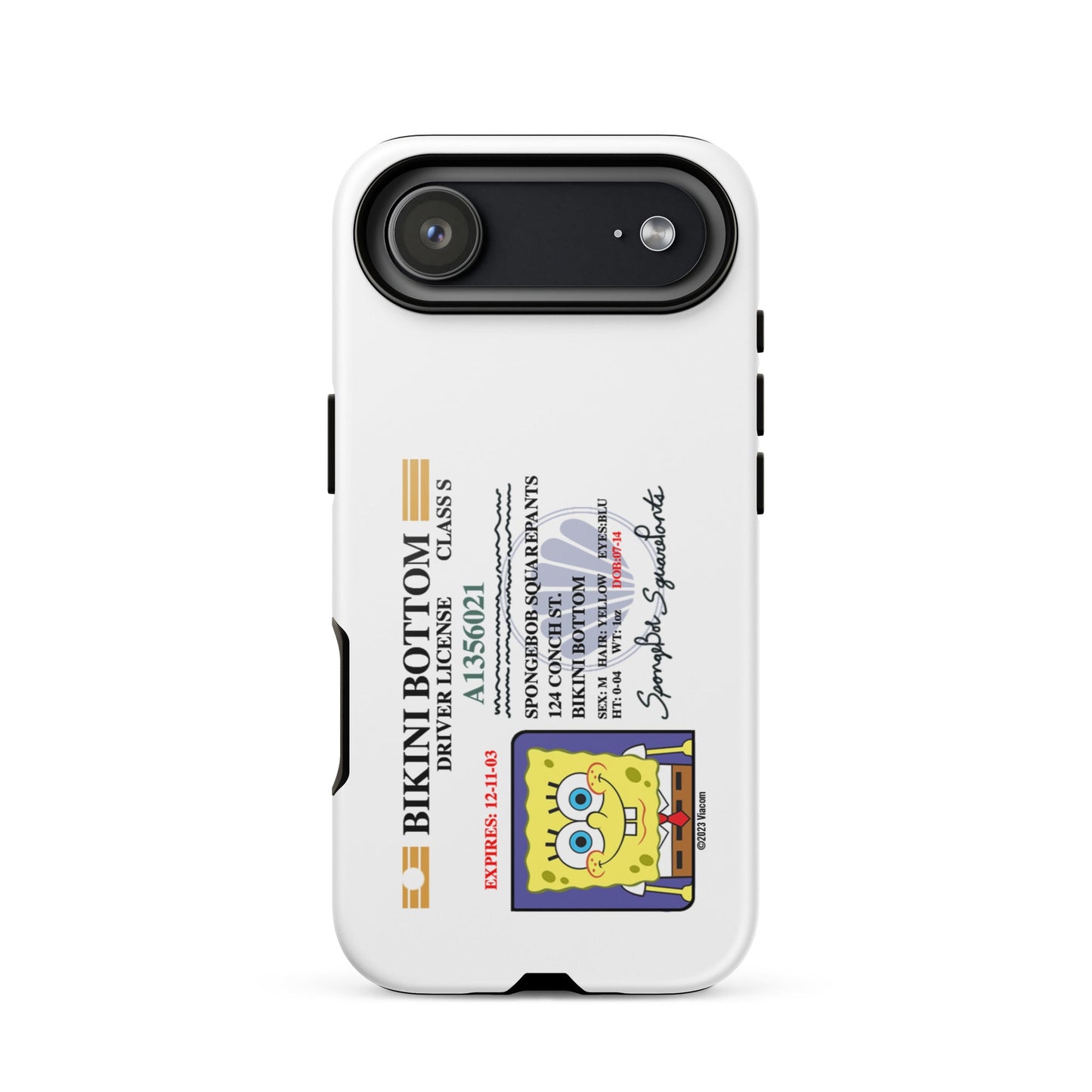 SpongeBob SquarePants SpongeBob Driver's License Tough Phone Case - iPhone - Paramount Shop