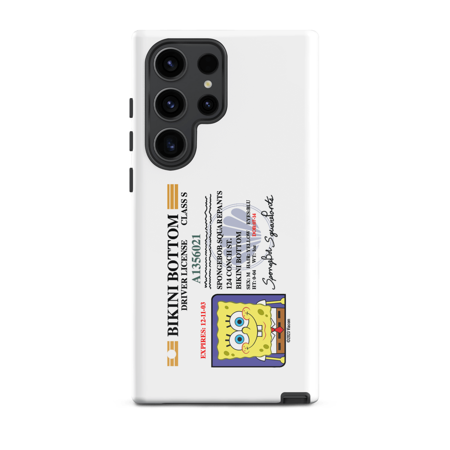 SpongeBob SquarePants SpongeBob Driver's License Tough Phone Case - Samsung - Paramount Shop